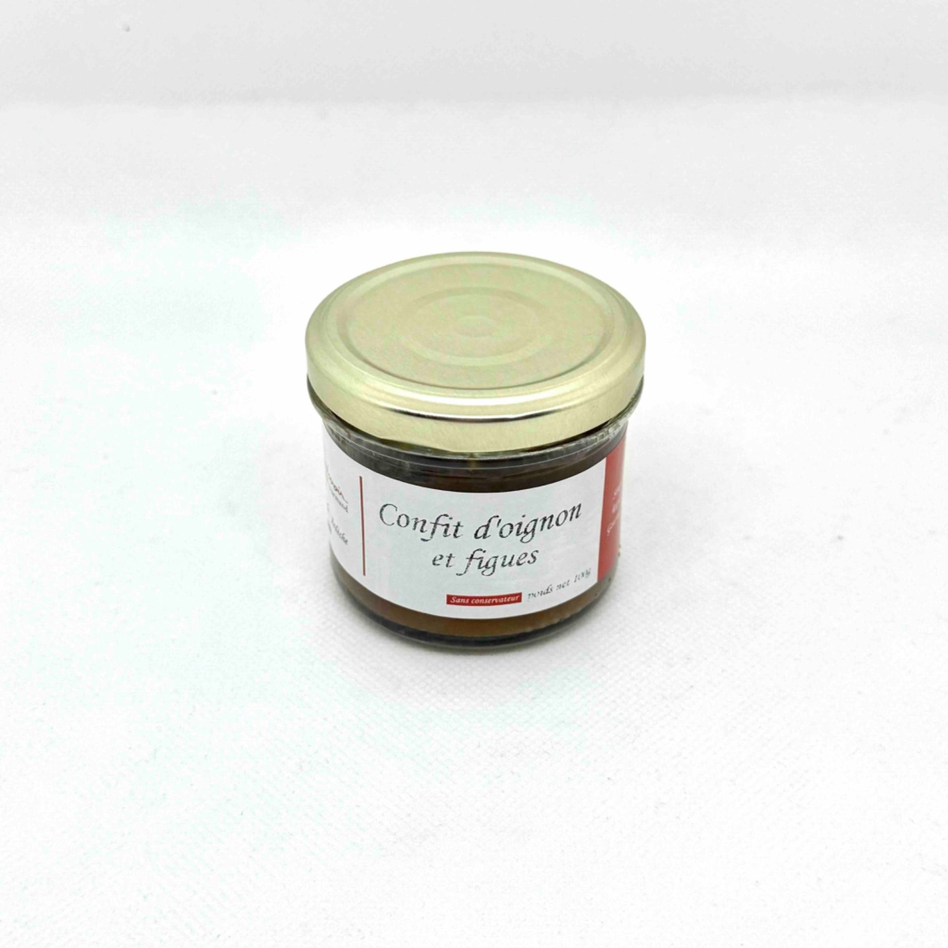 confit d'oignon et figues dessus