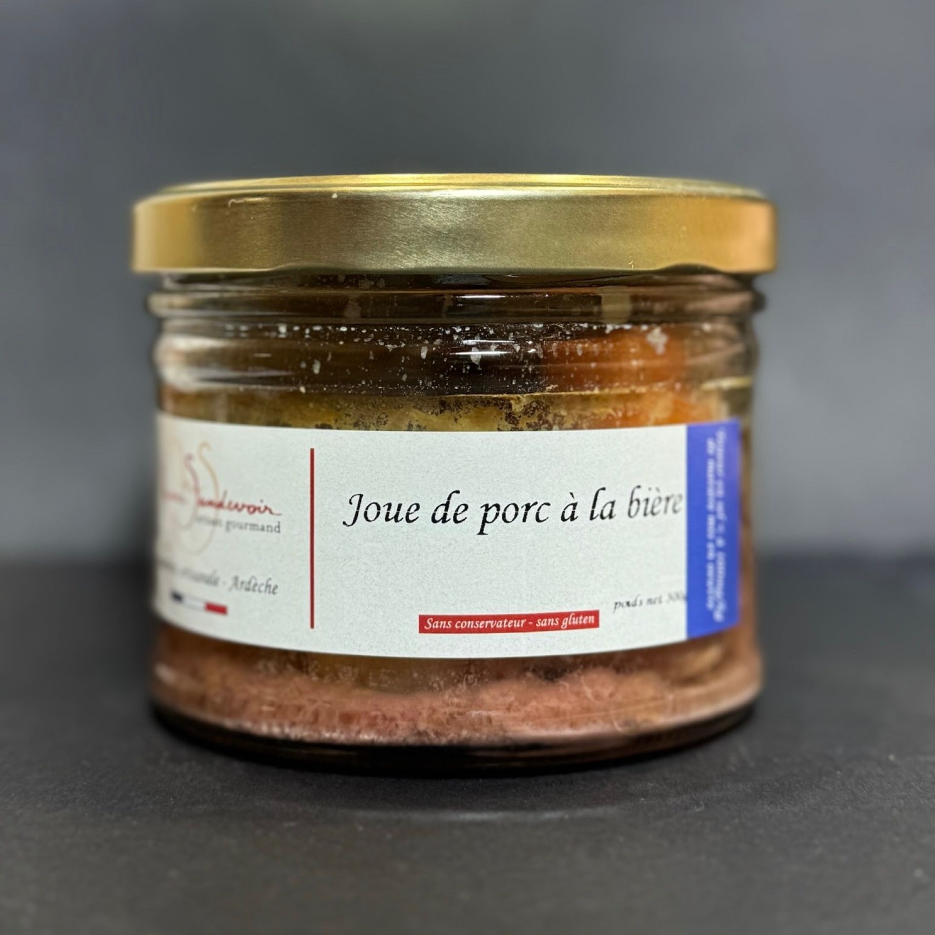 Joue de porc à la bière allégée en sel