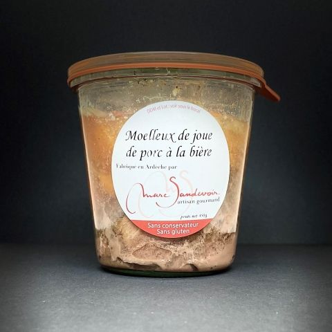 Moelleux de joue de porc à la bière 450g