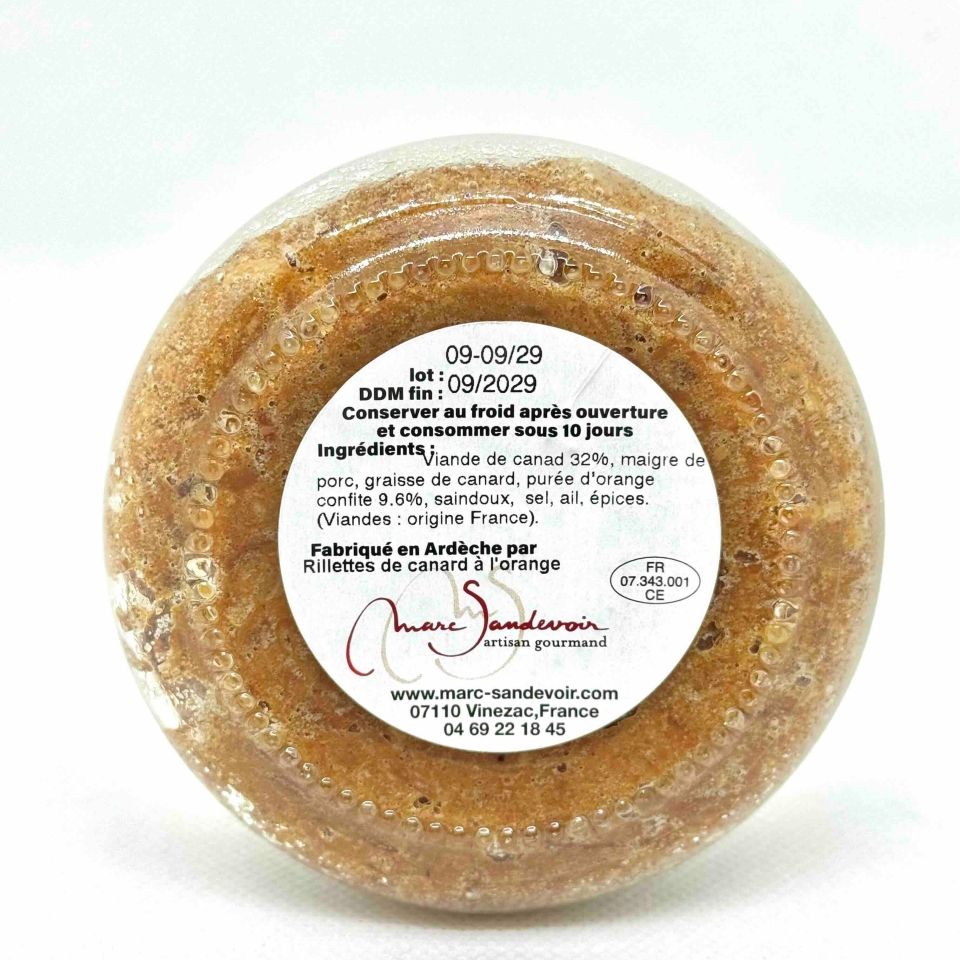 Rillettes Canard OC dessous