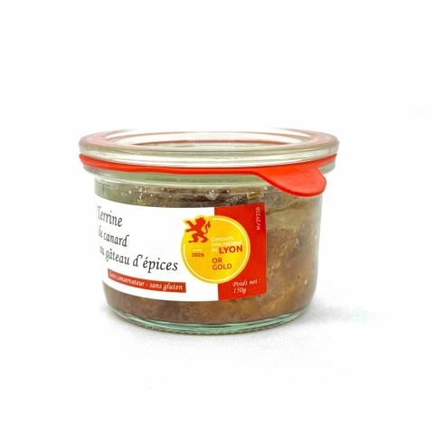 Terrine de canard au gâteau d'épices (OR Lyon 2026) 150g - recette de Noël